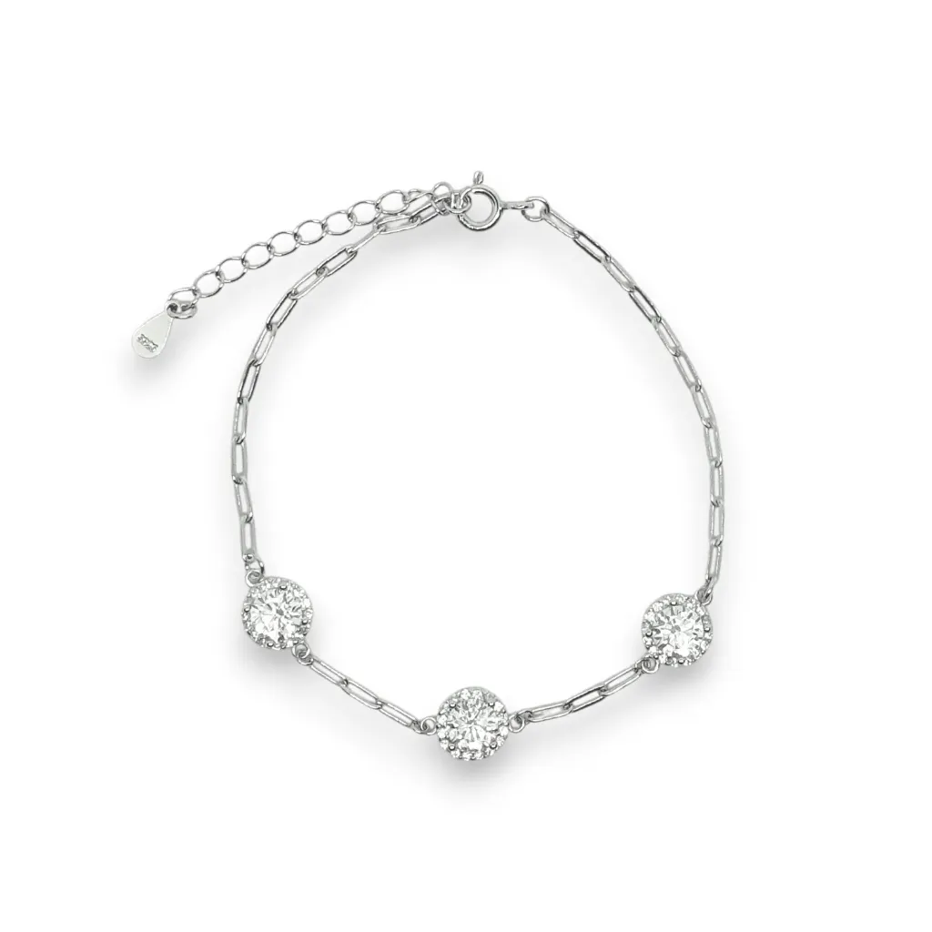 Bracelet En Argent Sterling 925 Zircon