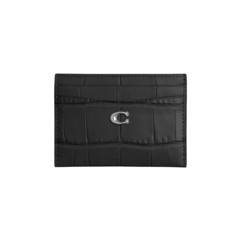 Coach porte-cartes en cuir