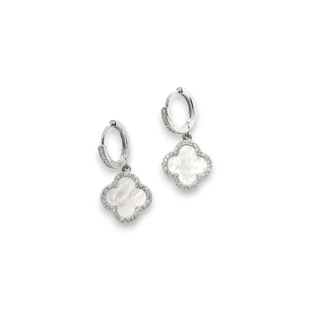 Boucles d'oreilles élégantes  (Blanc)