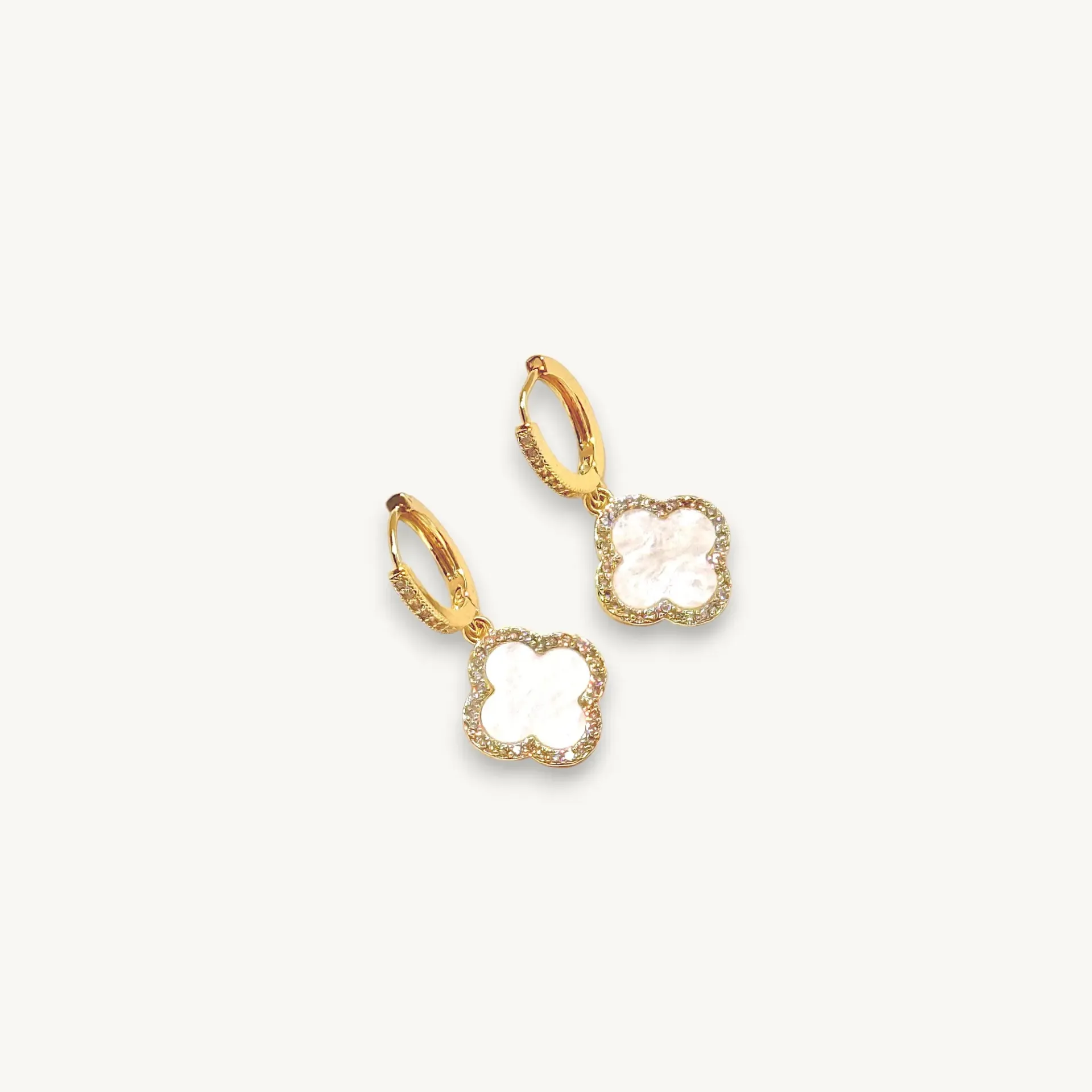 Boucles d'oreilles de luxe  (Blanc)